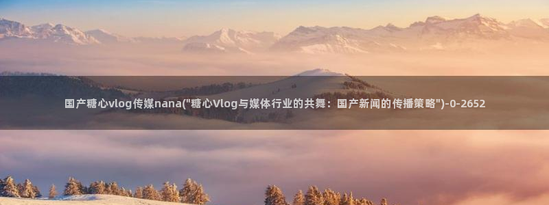 糖必vlog